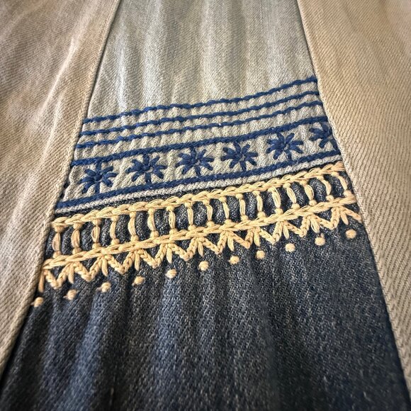 Free People Willa Pieced Wide-Leg Jeans Sz 27 - Picture 9 of 17